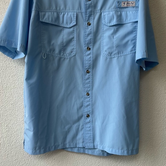 Men's Blue Short Sleeve Shirt - Picture 1 of 5
